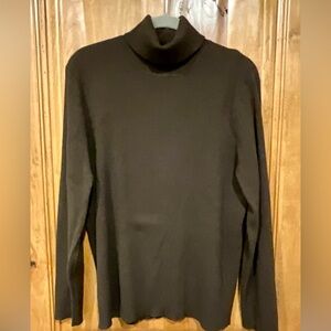 Cute Chico’s Brown Ribbed Turtleneck Sweater